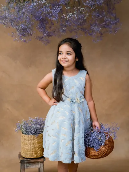 Another lovely portrait from our purple flower session. We can create fine art portraits that are simple, elegant, and timeless.