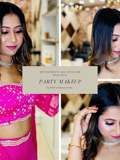 This client looks stunning in a bright pink outfit. I gave her a soft, shimmery eye and glowing skin for a fresh and youthful party look.