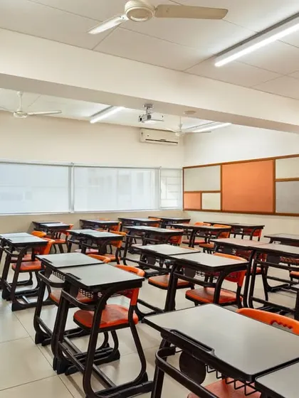 Classrooms were redesigned to be bright and interactive. We incorporated flexible furniture, ample storage, and various surfaces for display and writing. To promote sustainability, we repurposed existing furniture wherever possible.