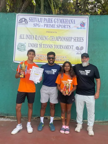 Our coaching staff with our U16 champions. We believe in providing full team support to help our players achieve their goals on the national circuit.