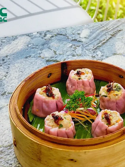 Pretty in pink, these dim sum are as delicious as they are beautiful. Each one is a perfect pocket of flavor.
