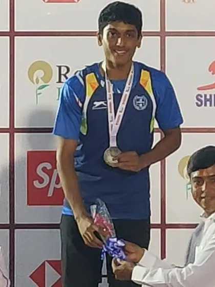 My athlete Jason Castelino receiving his silver medal at the Junior National Athletics Championship. These moments are the culmination of years of hard work and disciplined training.