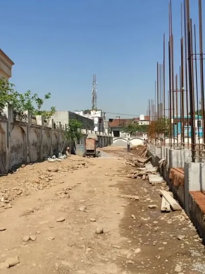 A view of the construction site in Jammu & Kashmir. Building in such a beautiful landscape requires careful planning and execution, which we oversee at every step.