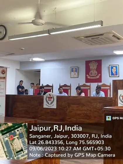 Speaking from the podium at Manipal University, discussing the nuances of constitutional and criminal law.