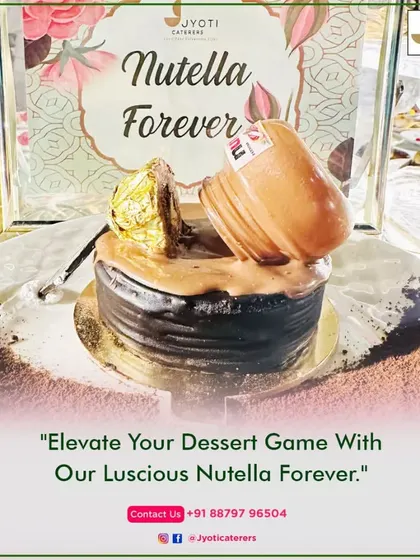 Elevate your dessert game with our luscious Nutella Forever cake. This rich chocolate dessert is a tribute to everyone's favorite hazelnut spread.