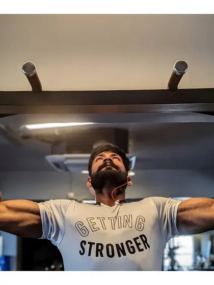 Getting stronger with every pull-up. This exercise is a true test of upper body strength.