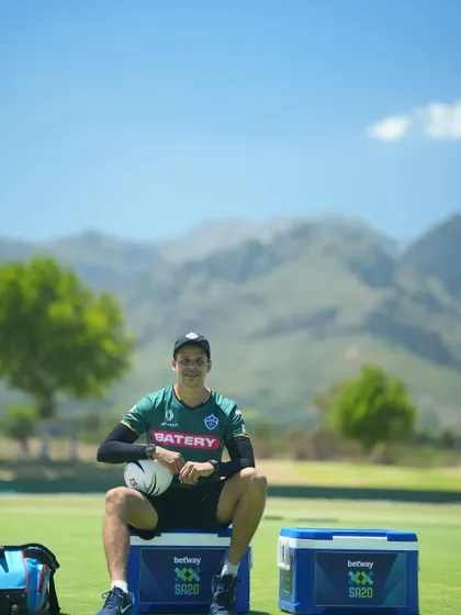 A moment of calm during the SA20 league in South Africa. The beautiful scenery was a great backdrop for the intense work we were putting in.
