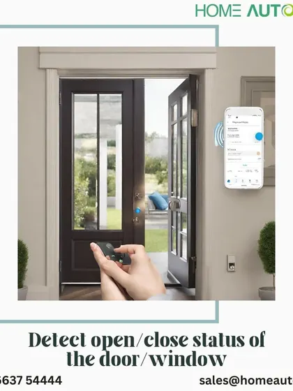 Never wonder if you left a door or window open again. My integrated sensors detect the open or close status of all entry points and send instant notifications to your phone, providing a critical layer of home security.