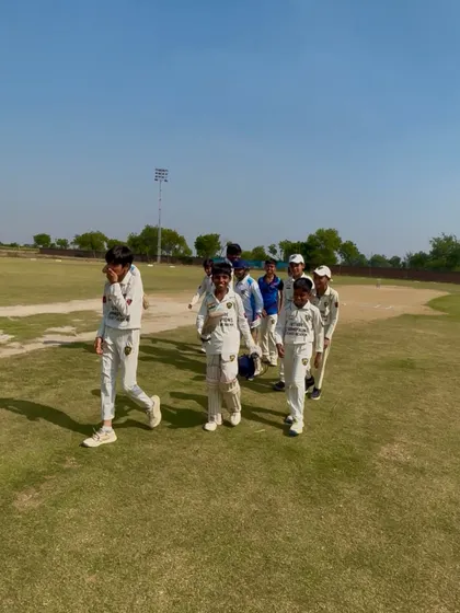 The team walking off victorious. A great start to the tournament.