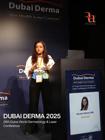 A shot from my lecture at Dubai Derma 2025. It's always an honor to be invited to speak at these prestigious international conferences.