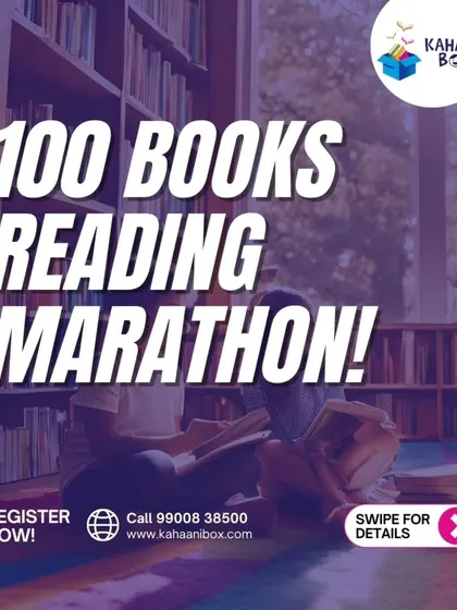 The official announcement for our '100 Books Reading Challenge'. We even have a special category for adults who want to join the fun.
