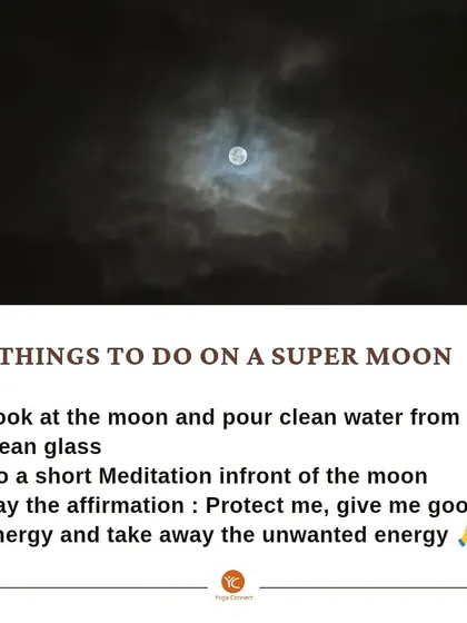 A simple guide I shared for harnessing the energy of a super moon. My practice often incorporates spiritual rituals like meditation and setting affirmations.