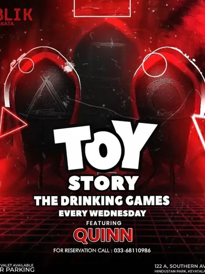 A "Squid Game" inspired poster for my "Toy Story" themed Wednesday nights at Publik.