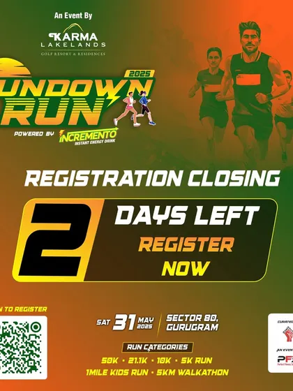Only 2 days left to register for the Sundown Run. The final call is here.