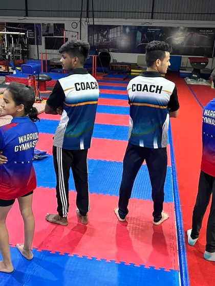 My coaching team and the next generation of warriors. We wear our name with pride and are dedicated to building strong, confident gymnasts.