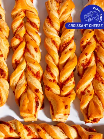 These Croissant Cheese Sticks are a crowd-pleaser. Flaky, buttery, and cheesy, they are a perfect addition to any party platter or as a simple, satisfying snack for your office event.