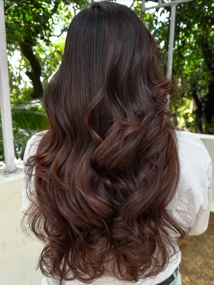 Another angle of the rich 'Chocolate Mahogany Brown'.