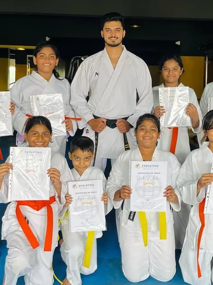 A group of our younger students who successfully passed their belt grading test. Their journey in martial arts is just beginning.