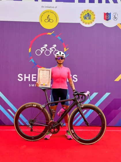 Honored at a Women's Day event by the Namma Cycle Foundation. Cycling has the power to bring people together and empower them. I'm proud to be a part of this community and inspire other women to ride.