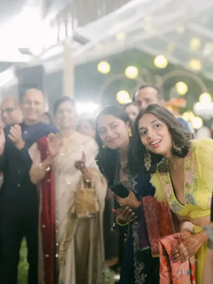A reception should be elegant and welcoming. For Ayesha and Abhishek, we created a minimalist theme with soft lighting, creating a gentle and magical atmosphere for their evening celebration.