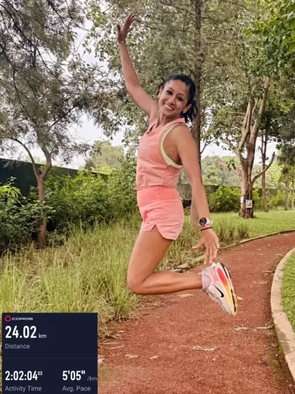 A joyful 24km run with a 5:05/km pace. The data proves that when you control your mind, your actions and results reflect that strength.