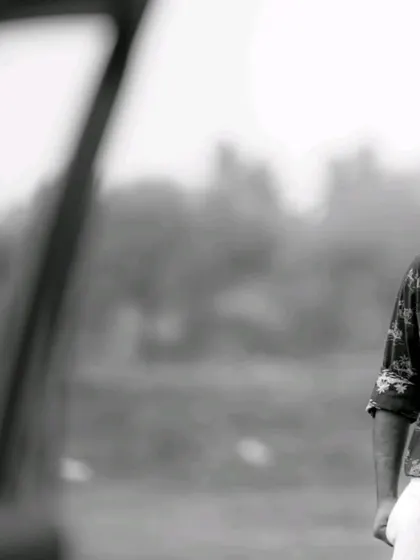 A black and white version of the same shot, adding a timeless and classic quality.