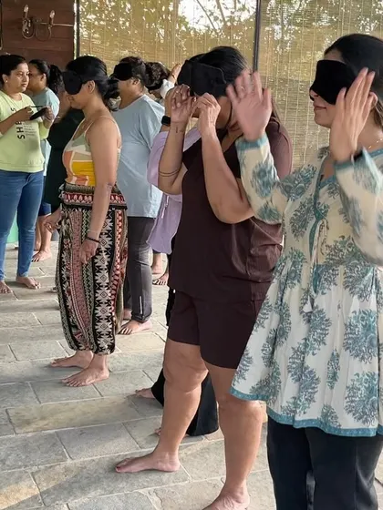 Sometimes, to truly see, you have to close your eyes. Blindfolded exercises at our retreats help you tune out external distractions and tune into your intuition, building trust in yourself and the people around you.