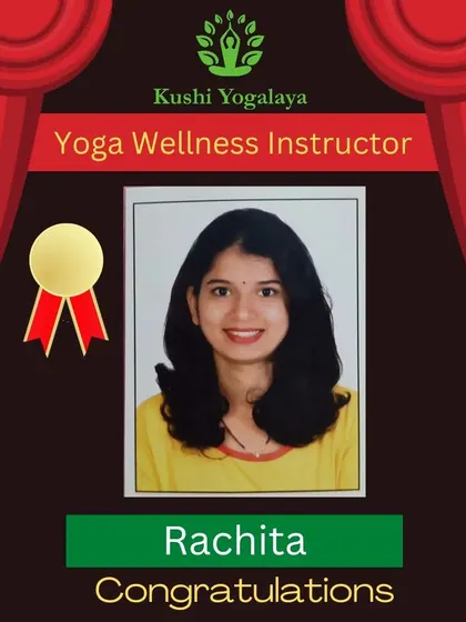 Congratulations to Rachita on completing her yoga teacher training and passing the evaluation by the Yoga Certification Board. Another qualified instructor ready to spread the light of yoga.
