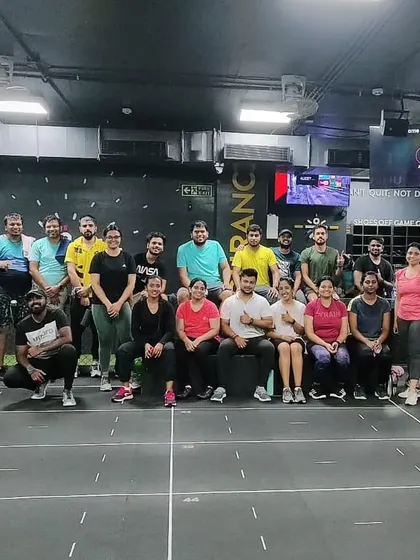 The heart and soul of my classes. Each photo captures a unique moment with my incredible community after a sweaty, joyful session. This is our shared victory lap.