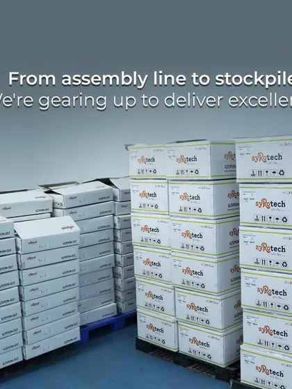 From the assembly line to the stockpile, we are geared up to deliver excellence. These boxes, ready for shipment, represent our commitment to not only manufacturing quality products but also managing stock efficiently to meet customer demand.
