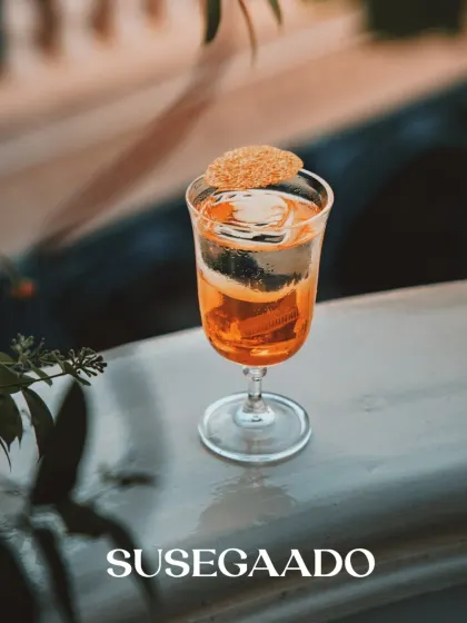 Susegaado is a bottled moment of relaxation. This non-alcoholic drink from my Sober Curious 2.0 menu is a creamy, fruity delight that invites you to slow down and savor.