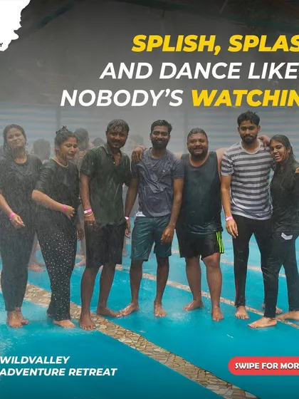 Splish, splash, and dance like nobody's watching. The rain dance is the perfect place for your team to let loose and have fun together.