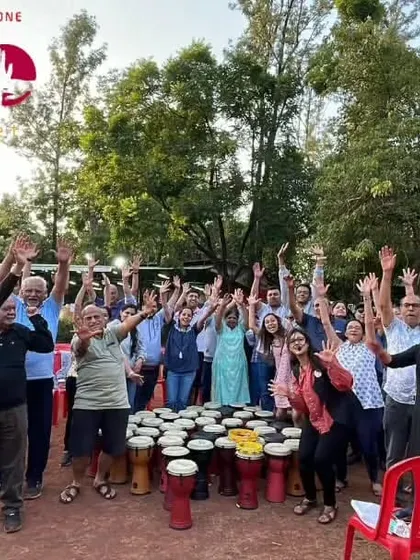Wassa Wassa! A happy group photo after an amazing family drumming session. Look at all those smiling faces.