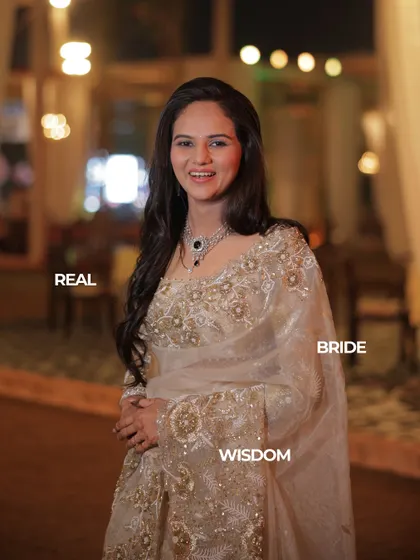 Real Bride Wisdom. This portrait captures the calm, discerning presence of Prakriti, who found her confidence in an unexpected outfit choice.