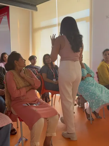 This was from an International Women's Day panel where I guided a corporate audience on how to move through their menstrual cycles. The session was filled with laughter, learning, and practical tips that empower women to listen to their bodies.