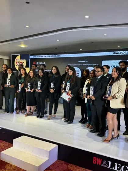 Standing with fellow honorees of the BW Legal 30 Under 30 list. It was inspiring to be among such a talented group of young legal professionals.