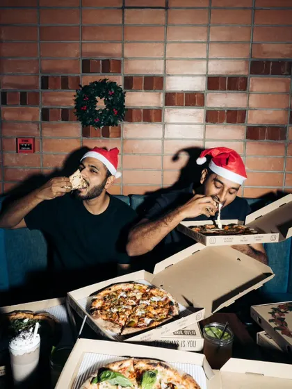 The holiday feast continues. Good times and great pizza are what we're all about, especially during the festive season.