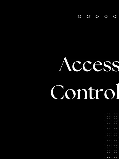 The term "Access Control" is displayed, summarizing this category of services. I provide solutions that let you decide who can enter your property and when, enhancing both security and convenience.