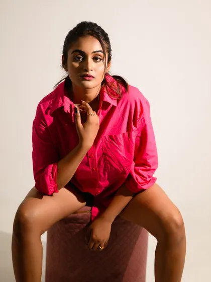 A different pose from the same series, showing a strong and assertive attitude.