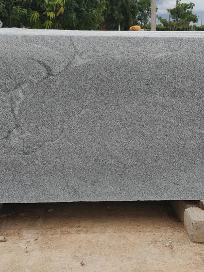A closer look at the intricate natural patterns within a Sadahalli granite slab.
