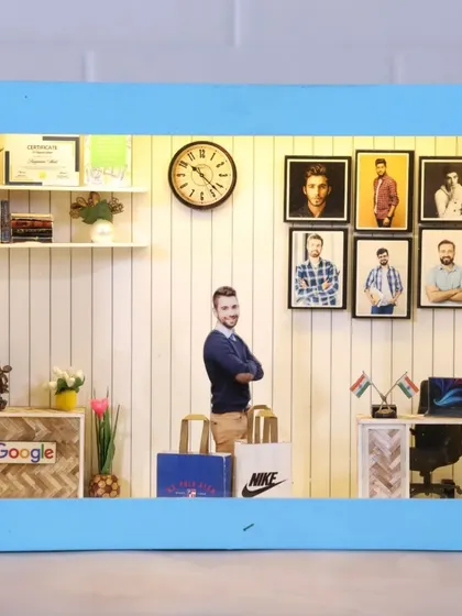 I create these miniature theme boxes with LED lights, which can be customized for any person or occasion. This one is designed with a male theme, complete with photo frames and tiny props.