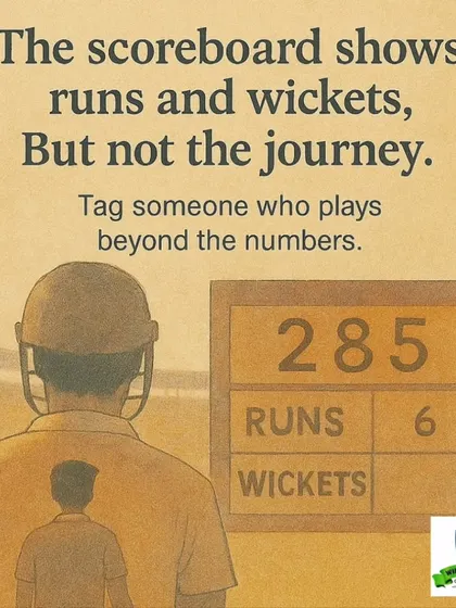 The scoreboard shows runs and wickets, but not the journey. We celebrate the hard work, the setbacks, and the growth that happens beyond the numbers.