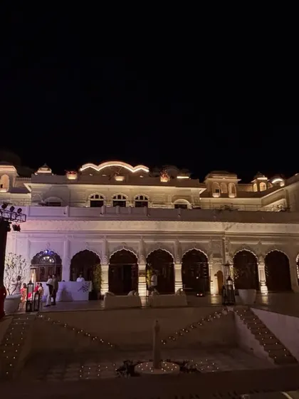 The stunning architecture of Ran Baas Palace, the venue for Sur Mahal. The ambiance of a place greatly influences the music.