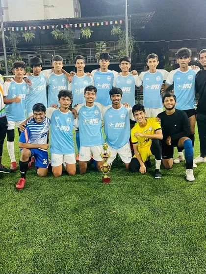 The U-15 team celebrating their TFP Cup win. These moments of shared success build unbreakable team bonds.