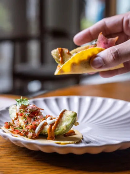 Vegetarian tacos? Yes please! My avocado tacos are a delicious and satisfying option for everyone.