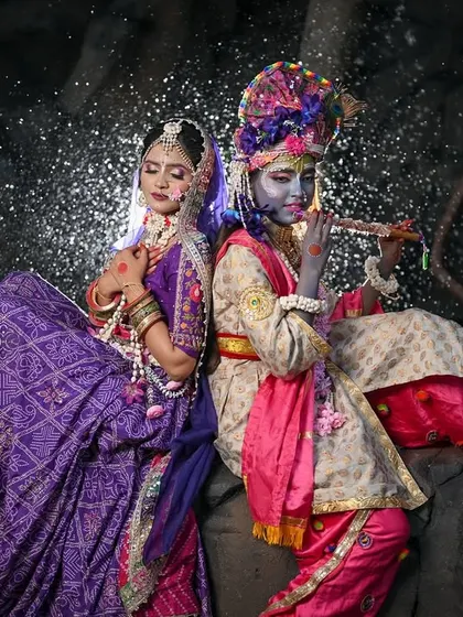 Another shot from our Radha Krishna series, with magical lighting effects.