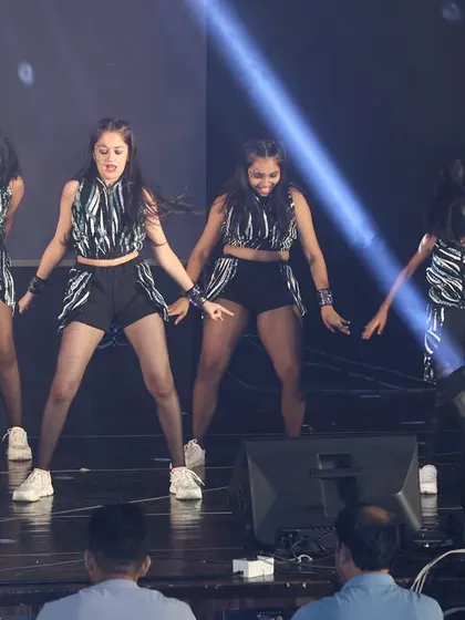 Our Bollyhop dancers in action. This fusion style is a favorite among our teens, combining Bollywood flair with hip hop grooves.