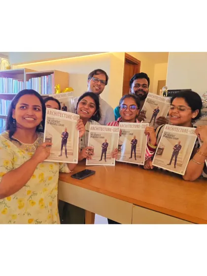 Celebrating a feature in Architecture+Design magazine. This recognition is a testament to the collective effort and passion of the entire Transform team.