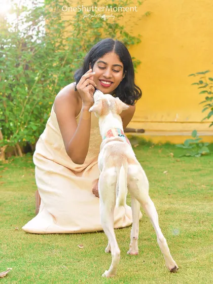 A gentle moment between Kayal and her mom. Even the most energetic pups have their sweet, quiet moments, and it's a joy to capture them.