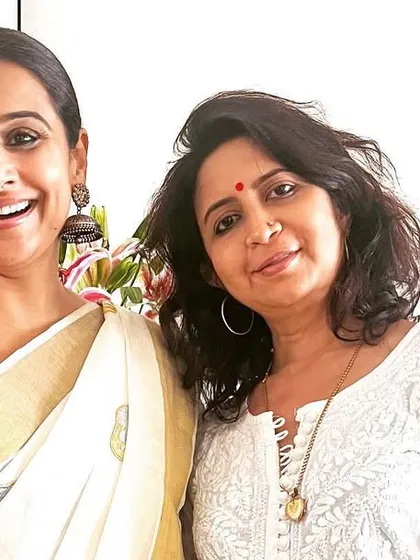 Another happy moment with the wonderful Vidya Balan. Her warmth and appreciation for our food made our Vishu celebration even more special.